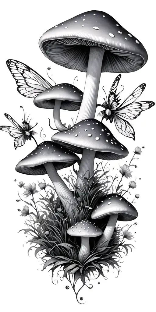 Mushrooms And Fairies