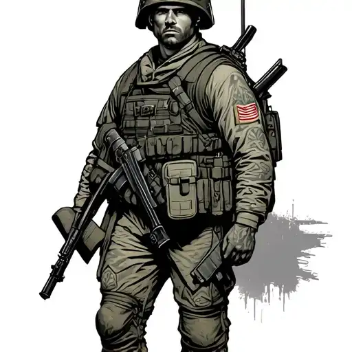 Soldier Standing