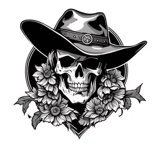Western Memoral Tattoo Design