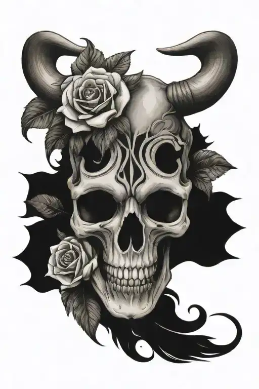 Lillie's And Bull Horn Skull