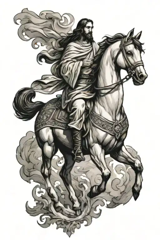 Jesus On White Horse