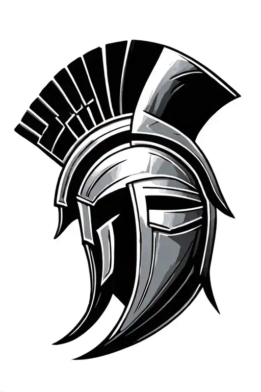 Minimalist Spartan Helmet