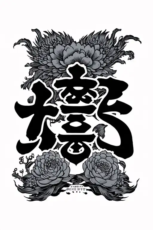 Japanese Word Family Crest