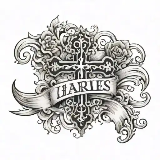 The Name Charles With A Cross
