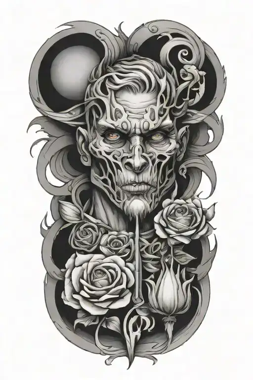 Hottest Black-grey Forearm Tattoo For Men