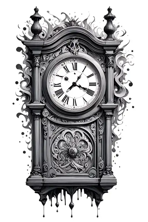 Cabinet Clock Melting