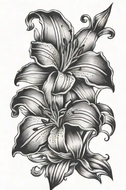 Abstract Lilly Flower