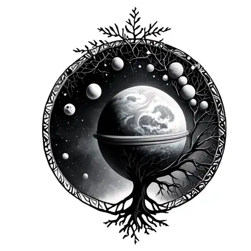 Solar System Tree Of Life Dna