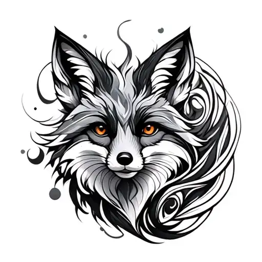 Fox And Swirls