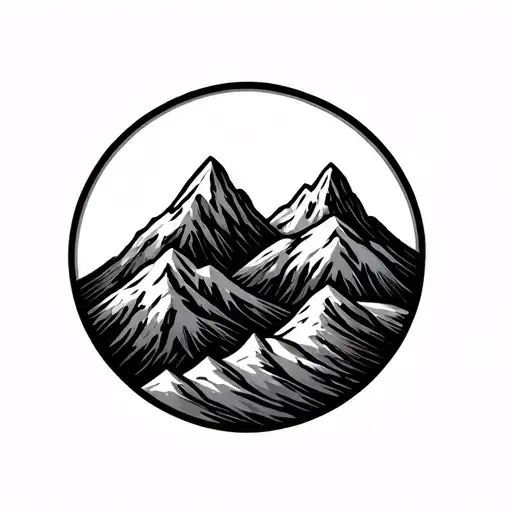 Father And Doughter Infinitiy Symbol With Mountain