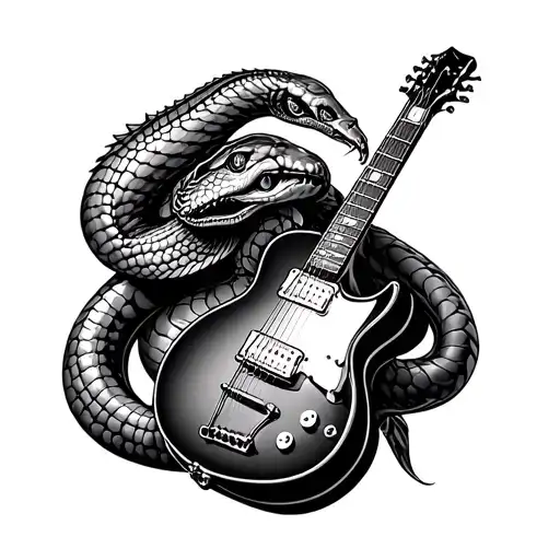 Cobra And Guitar
