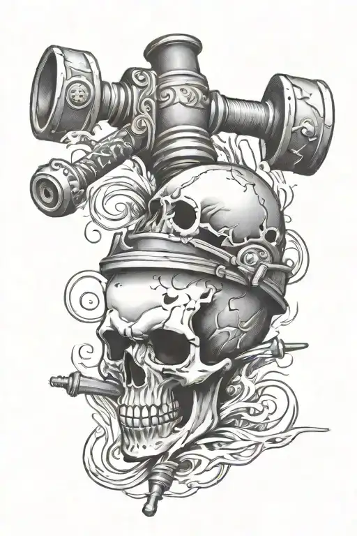 Ballpeen Hammer Smashing Skull