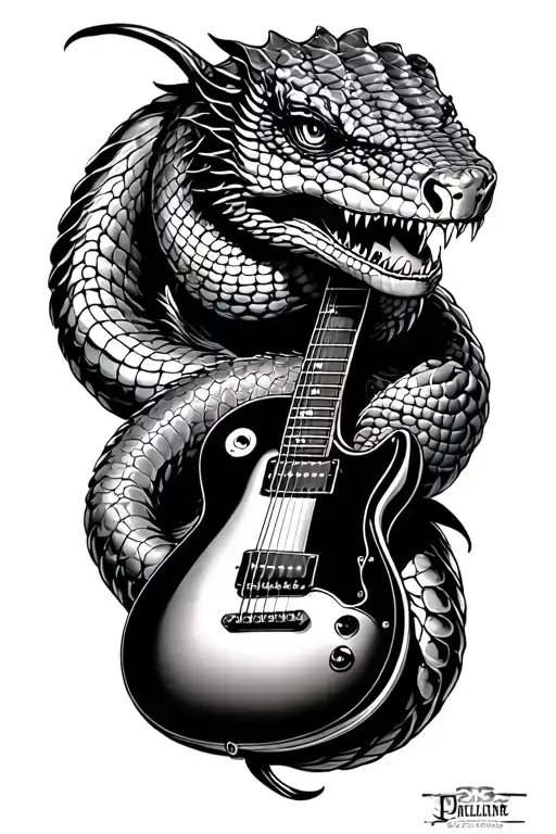 Cobra And Guitar