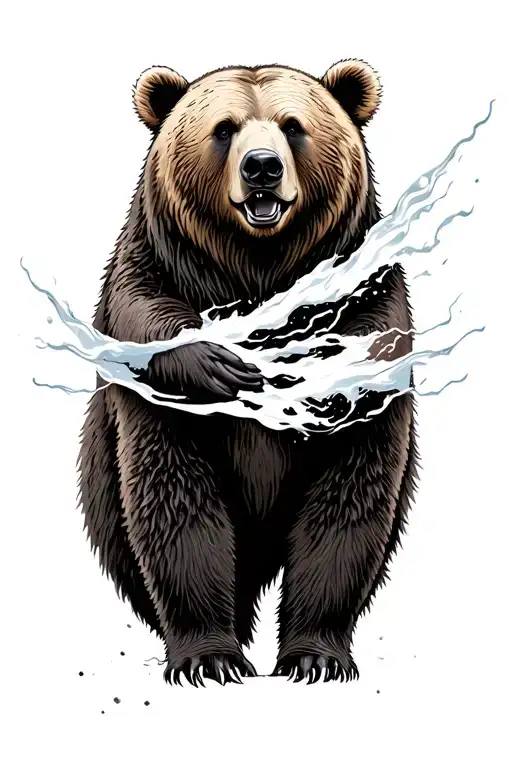 Bear With The North Wind Blowing