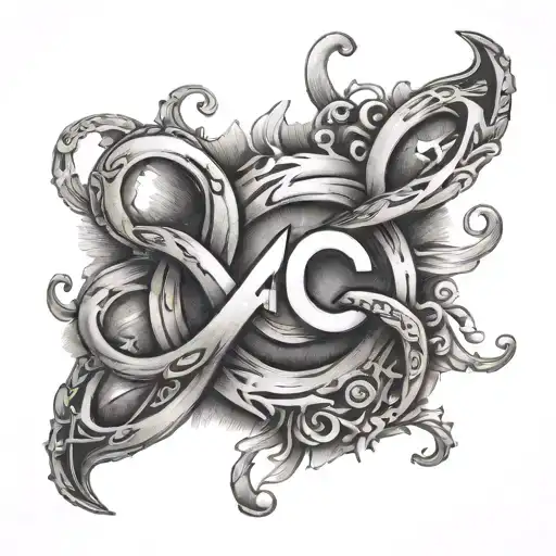 Infinity With Letters A And C