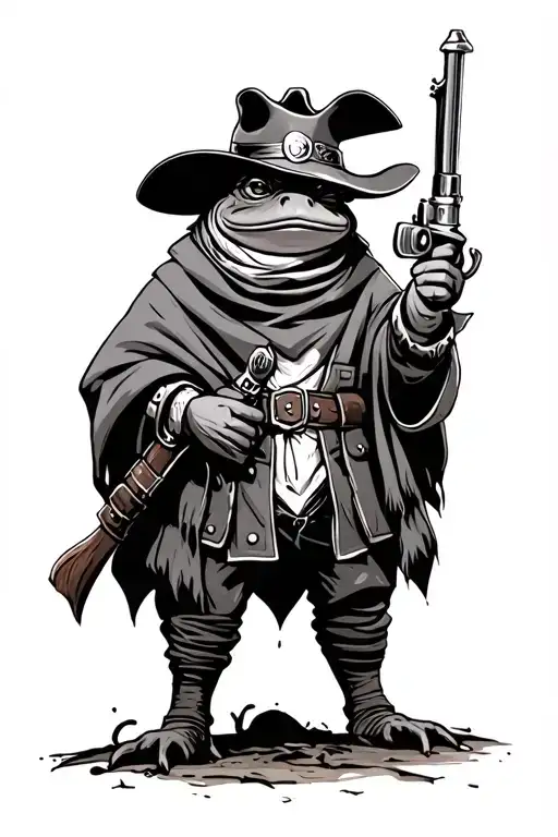 Poncho Gunslinger Toad