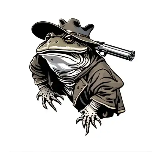 Poncho Gunslinger Toad