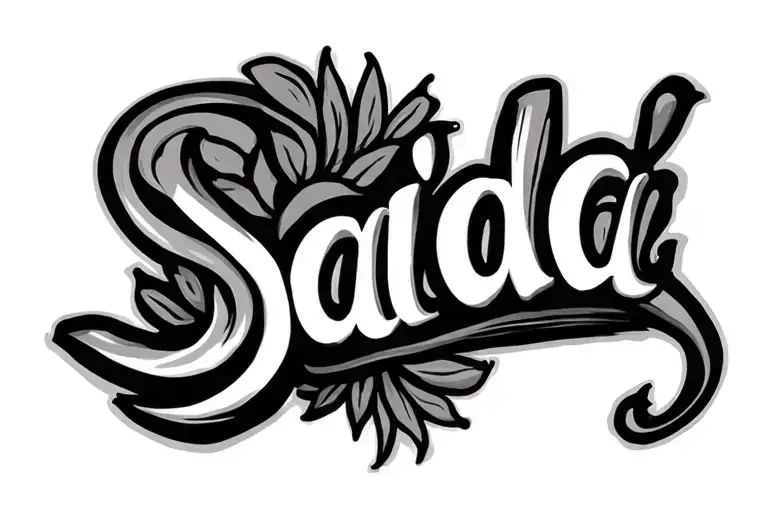Sa'da In Cursive Writing