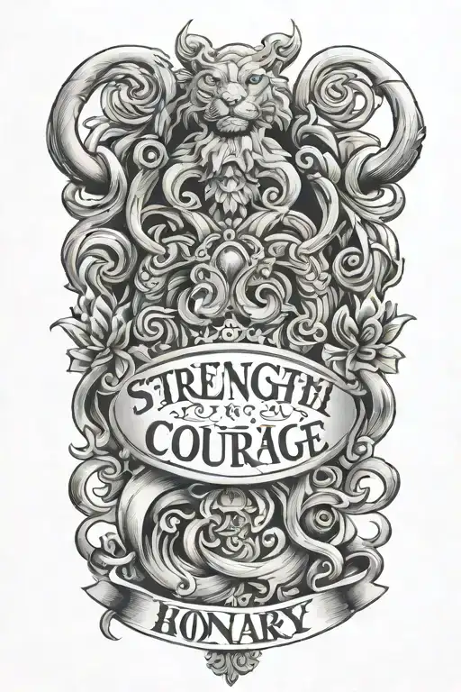 Strength Courage Bravery Honor