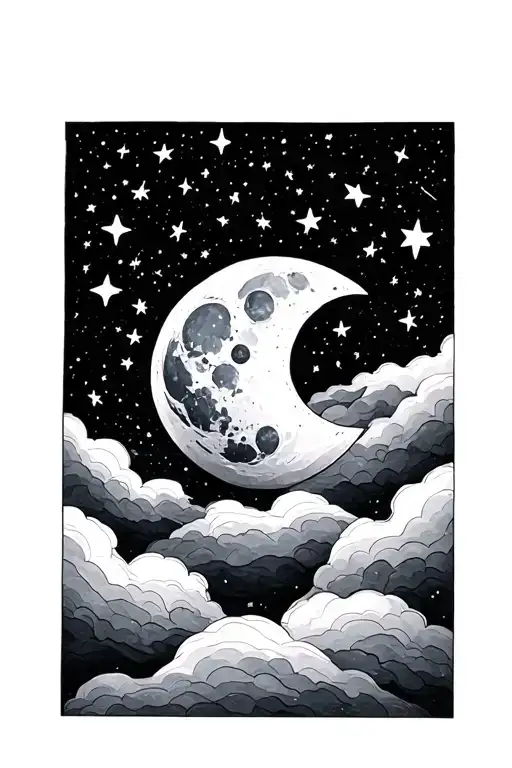 Moon And Stars