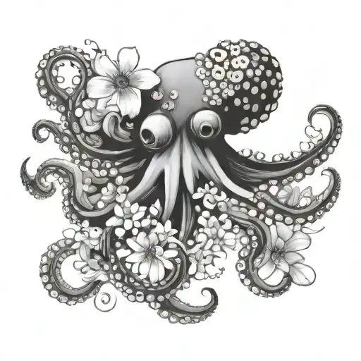 Octopus And Flower