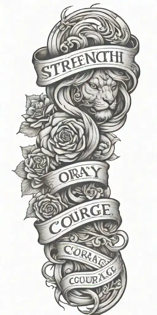 Strength Courage Bravery Honor Respect Faith