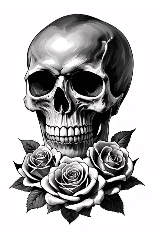 Skull And Roses