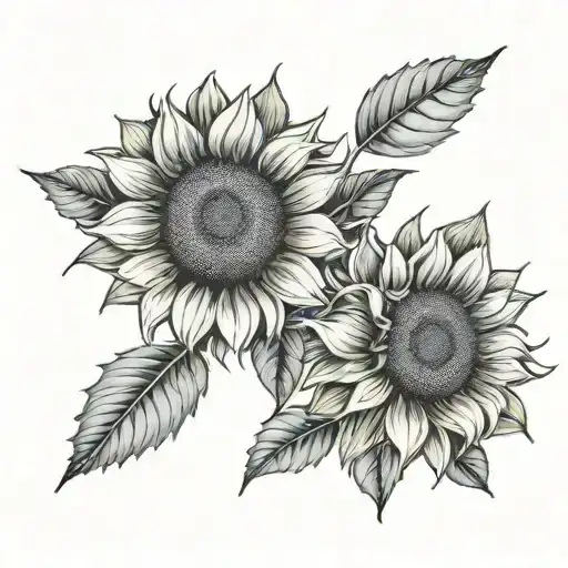 Sunflower Sea Love Green