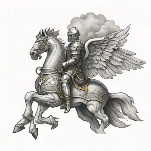 Clouds Cross Dove Roman Knight