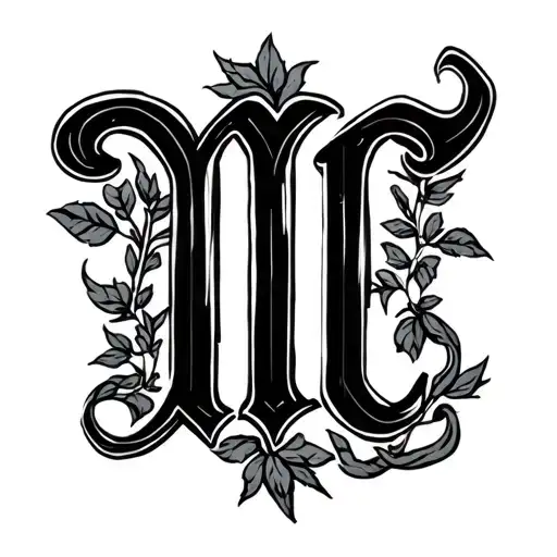 Lettering M And C Initial Letters