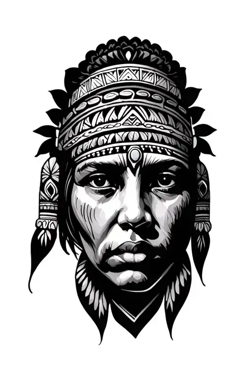 Ojibwe Hand Tattoo Design