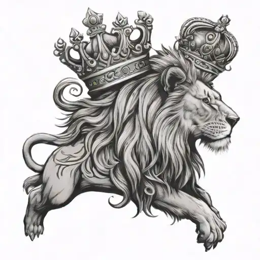 Lion With Crown