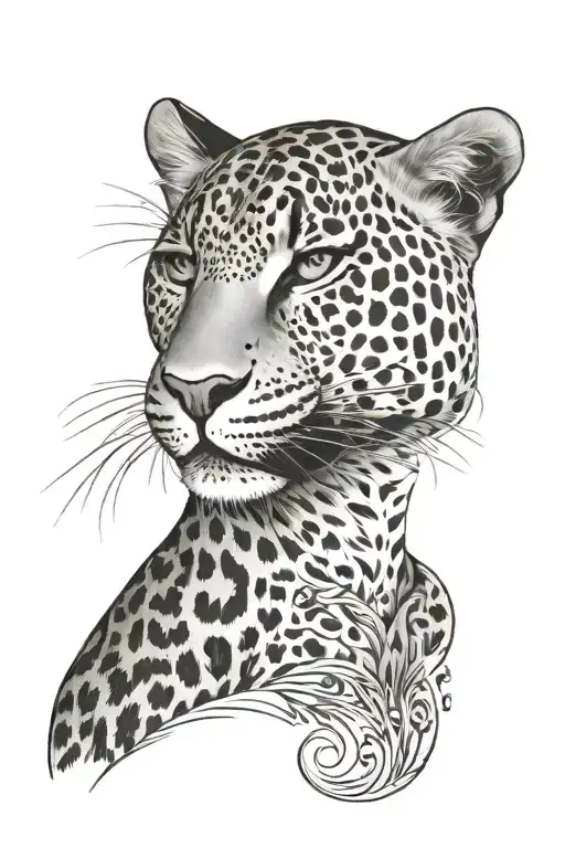 Leopard Pattern An Eye