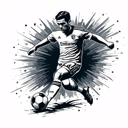 Soccer Player Kicking