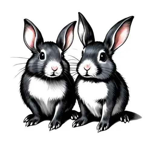Rat And Rabbit Looking