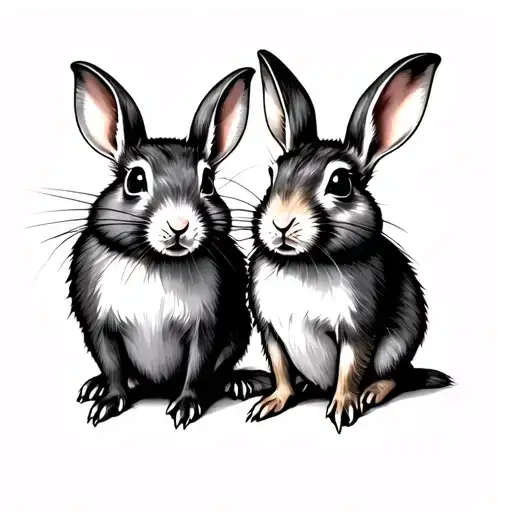 Rat And Hare Looking Forward