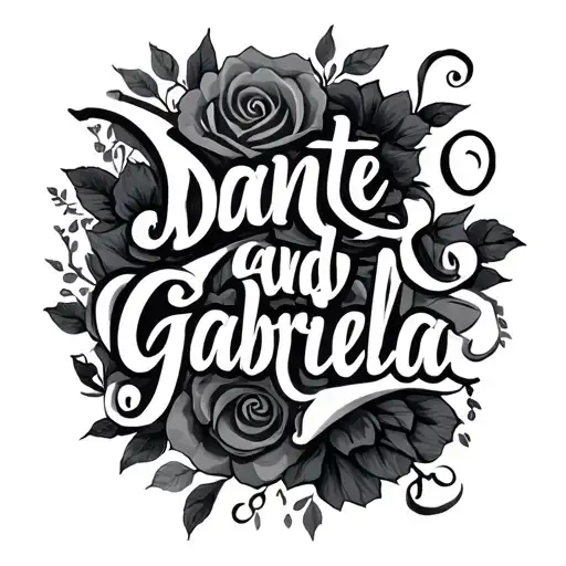Dante And Gabriella Name Written