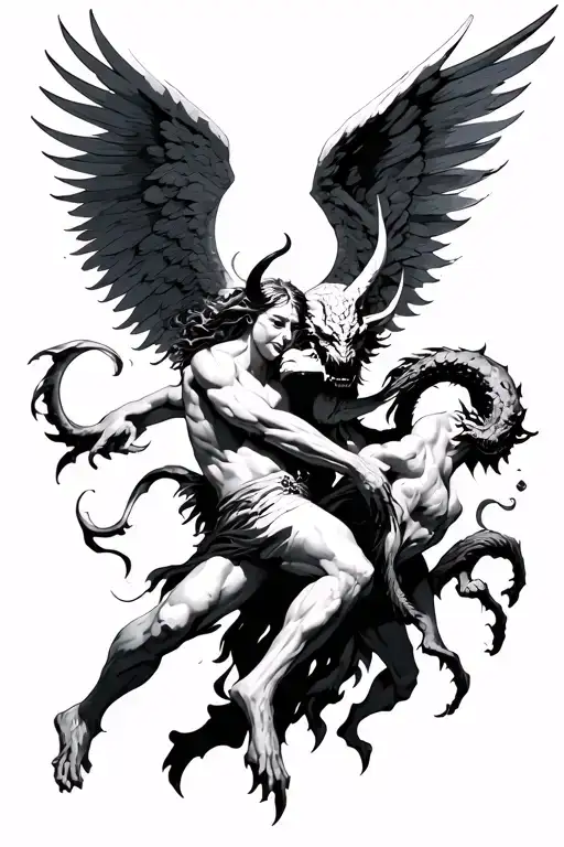 Angel Fighting Demon
