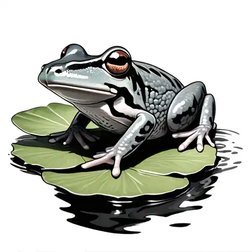 Frog On Lily Pad