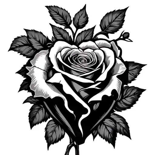 Broken Heart Rose