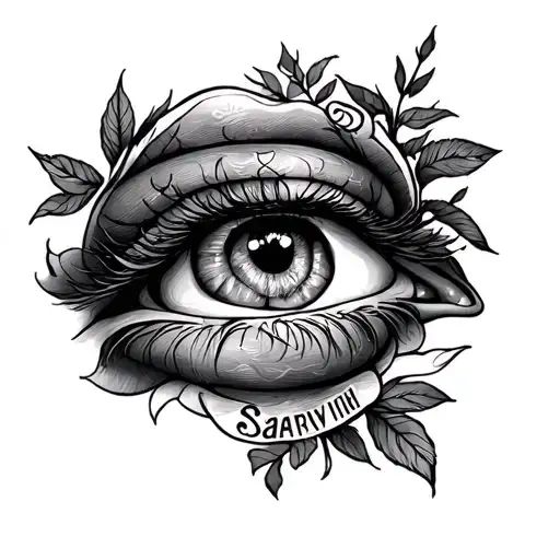 Give Me The Single Tattoo By The Merging Two Names Saarvi And Seema