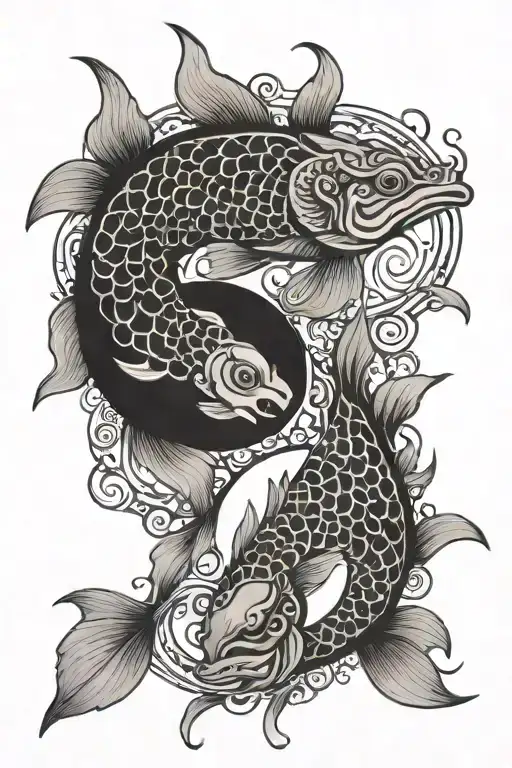Yin And Yang As Fish