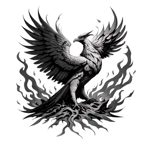 Phoenix Rising From The Ashes