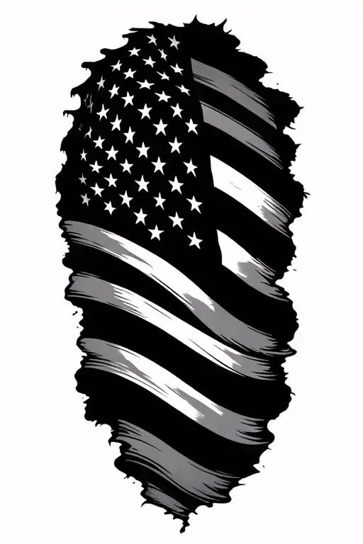 Flag Downward Spiral