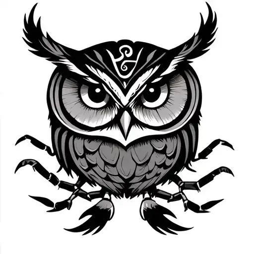 Eye Of Horus Owl Scorpion