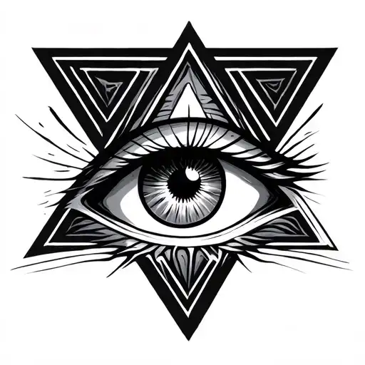 Eye In Triangle Engrave