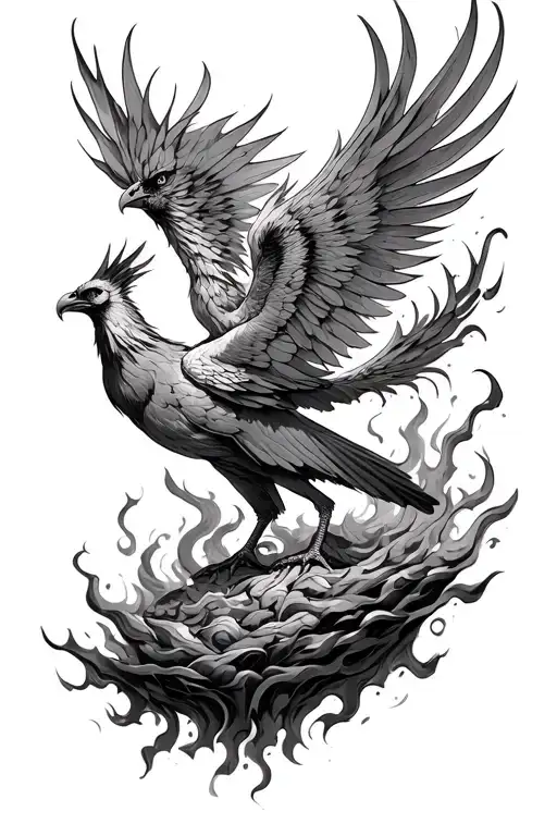 Phoenix Rising From The Ashes