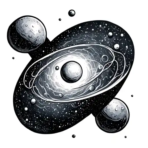 2 Protons Connected By A Line