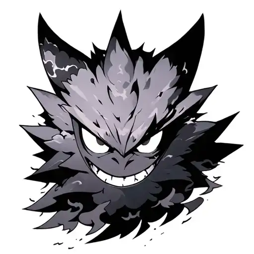 Gengar X Akatsuki Cloud Patterns X Rinnegan Eyes