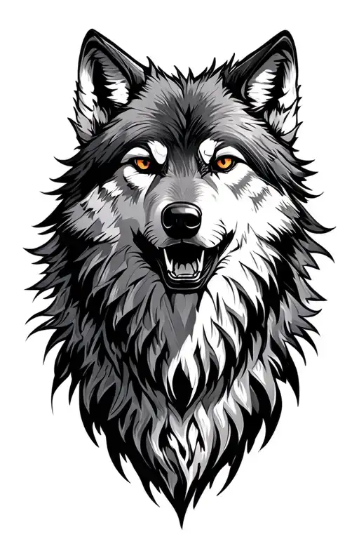 Alpha Wolf's Howling Wolf